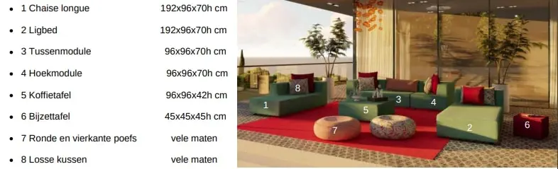 modulaire loungeset