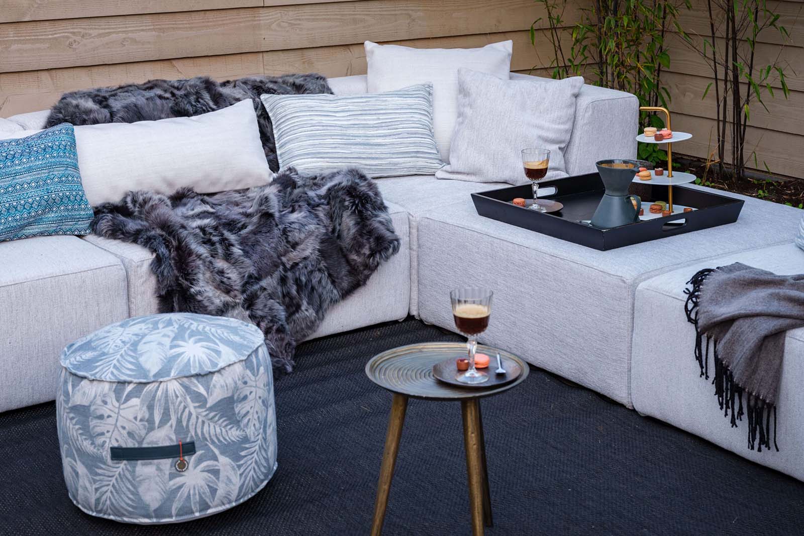 loungeset grijstinten