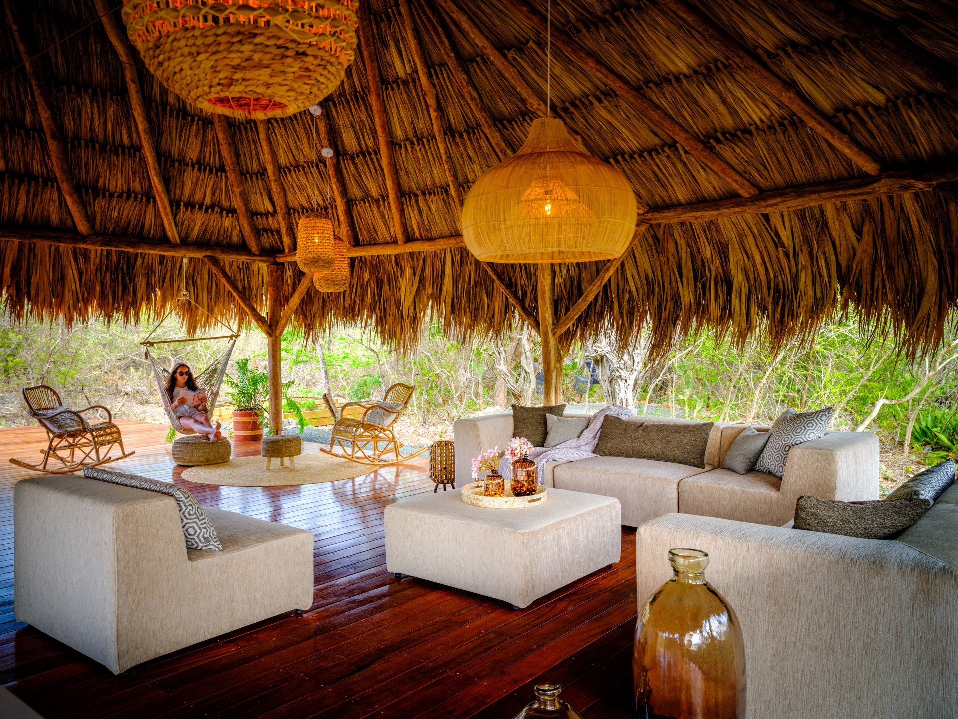 Loungeset onder palapa