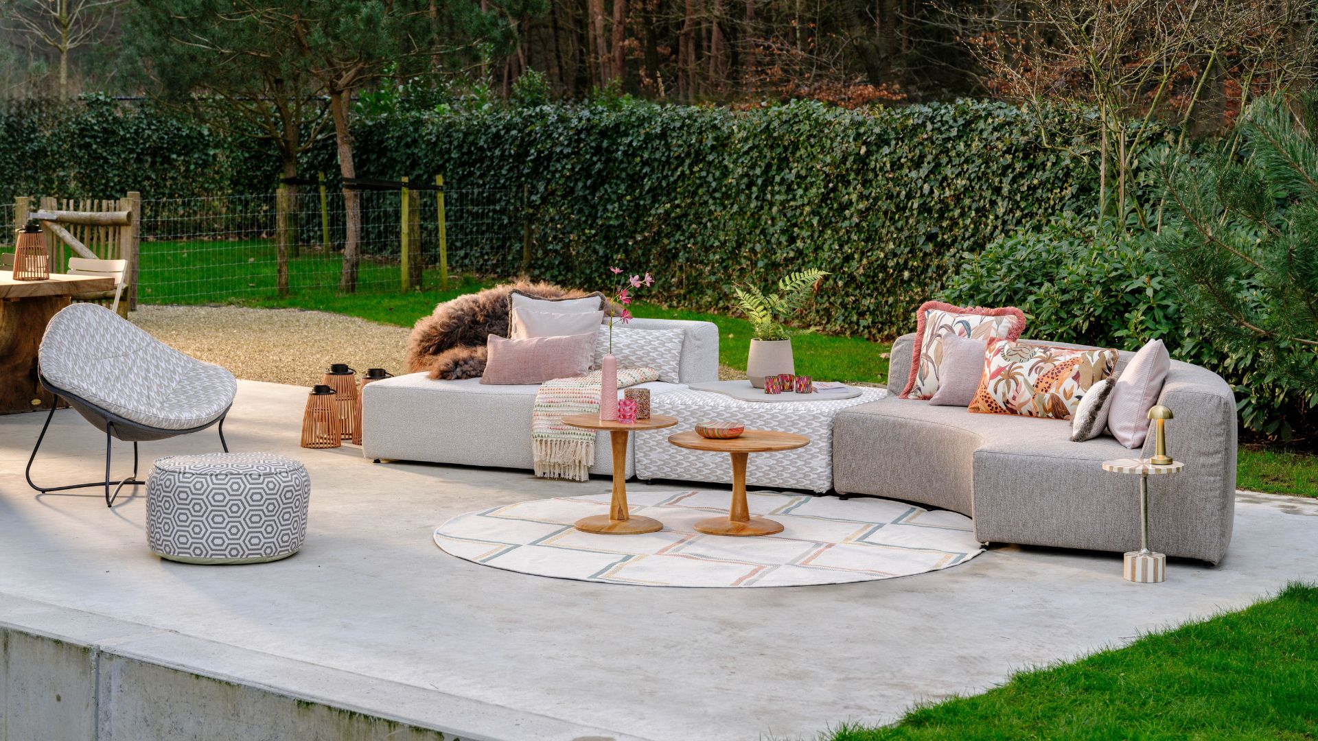 Ronde loungeset - Outdoor Lifestyle