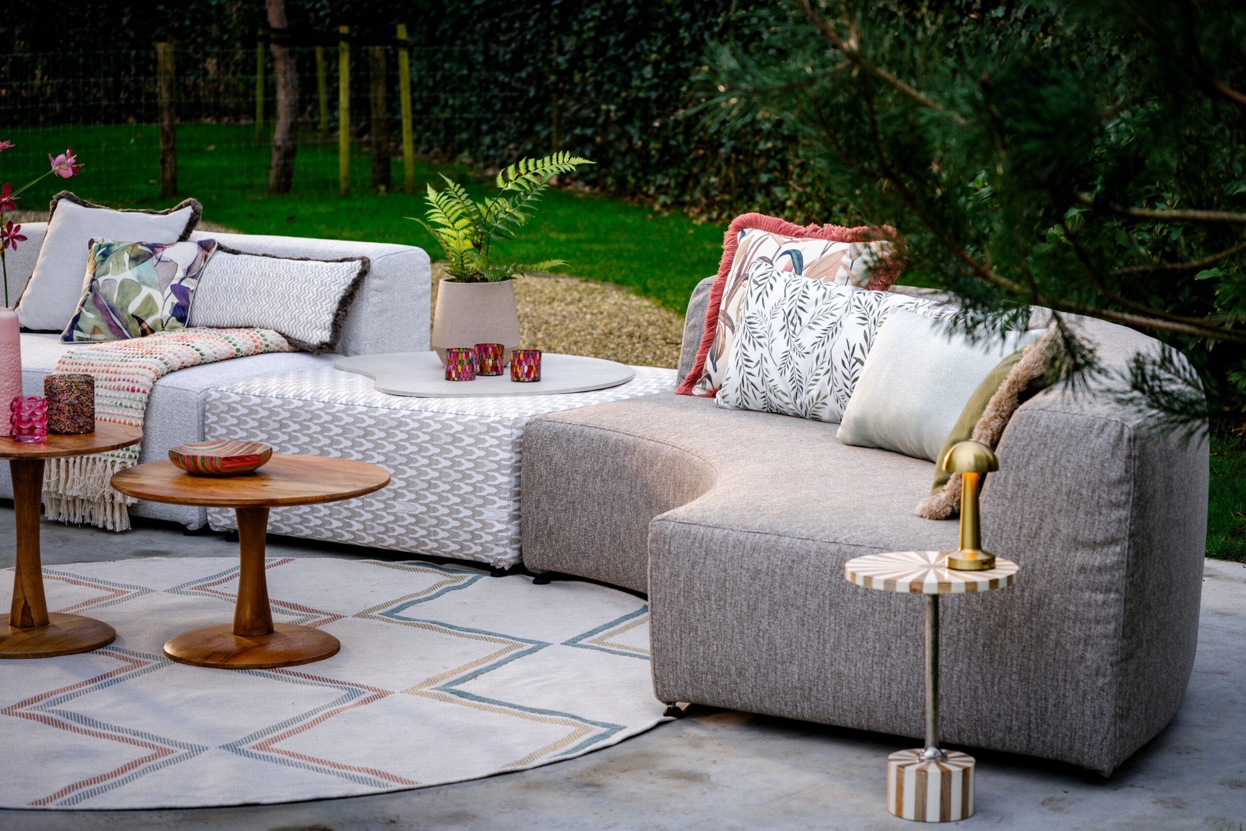 Ronde loungeset van Outdoor Lifestyle