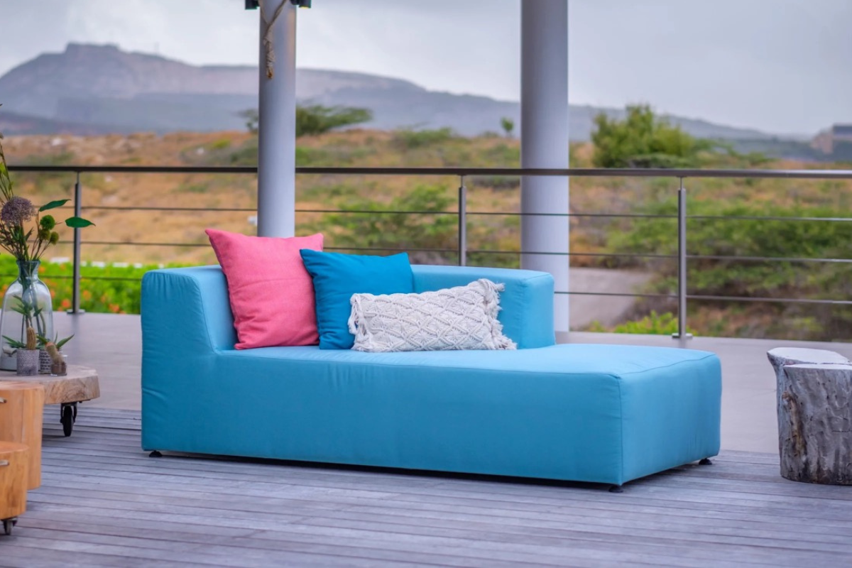 chaise longue blauw chaise longue blauw