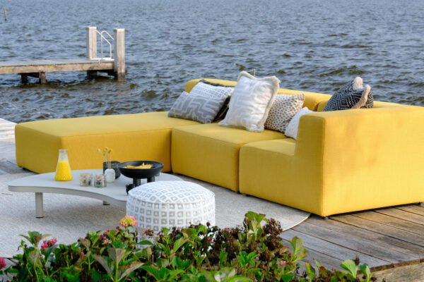 Okergele loungeset - aanbieding